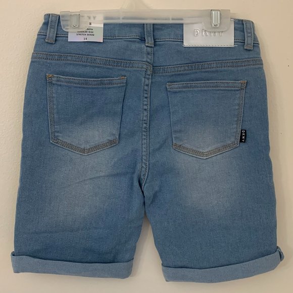 DKNY Stretch Denim Girl Shorts - NWT - Picture 2 of 5